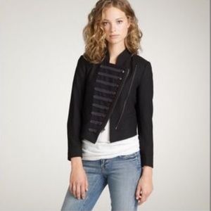 Jcrew asymmetrical zip majorette/military jacket
