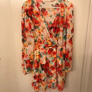 NWOT Liberty love chiffon floral dress wedding