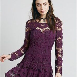 Free People Plum Night Out Dress