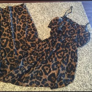 Cheetah maxi dress