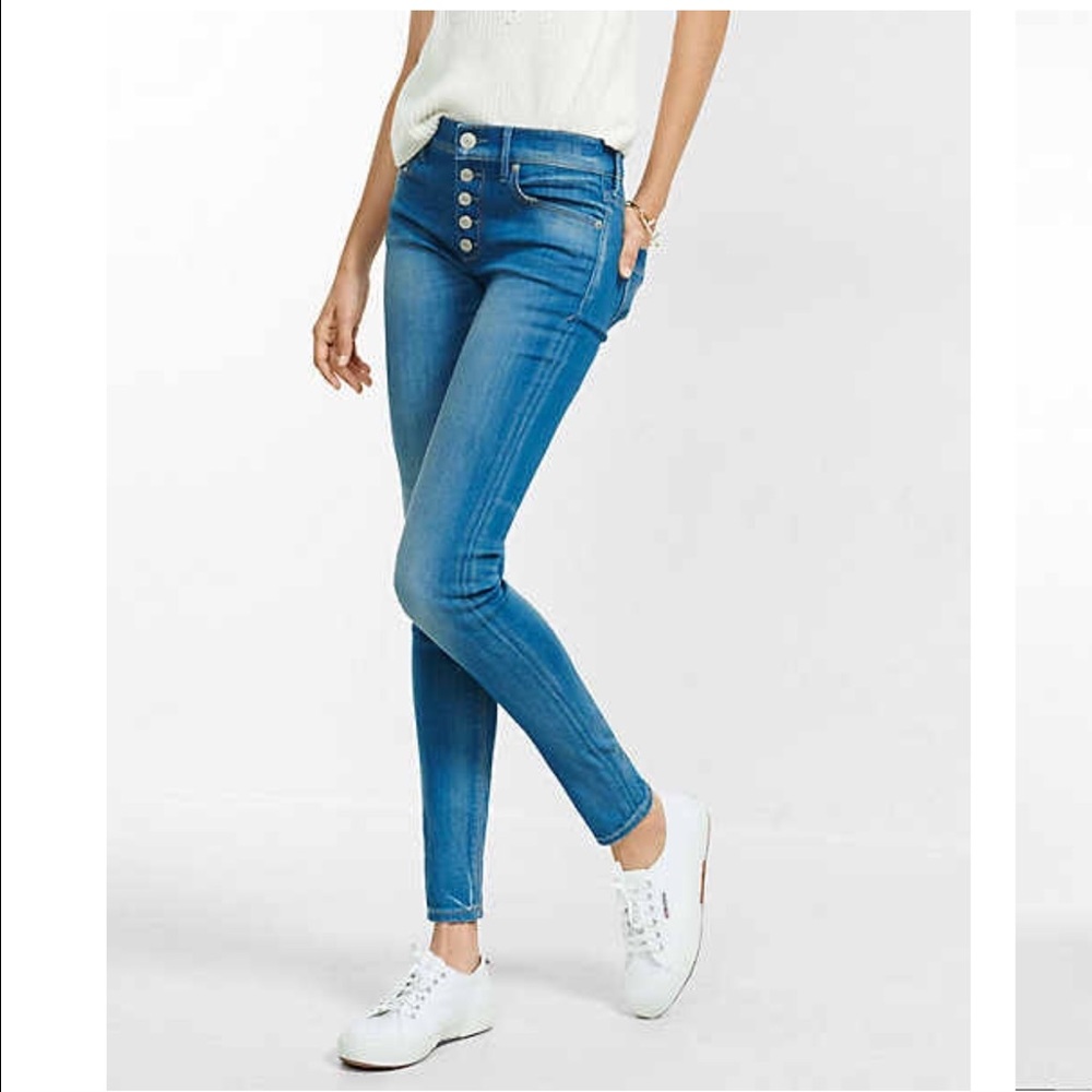 Express Sz 8 Mid Rise Jean Legging