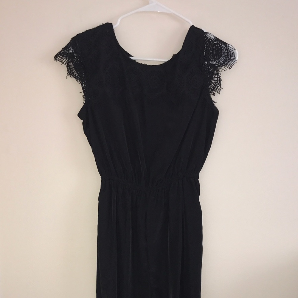 Black Lace Pant Romper