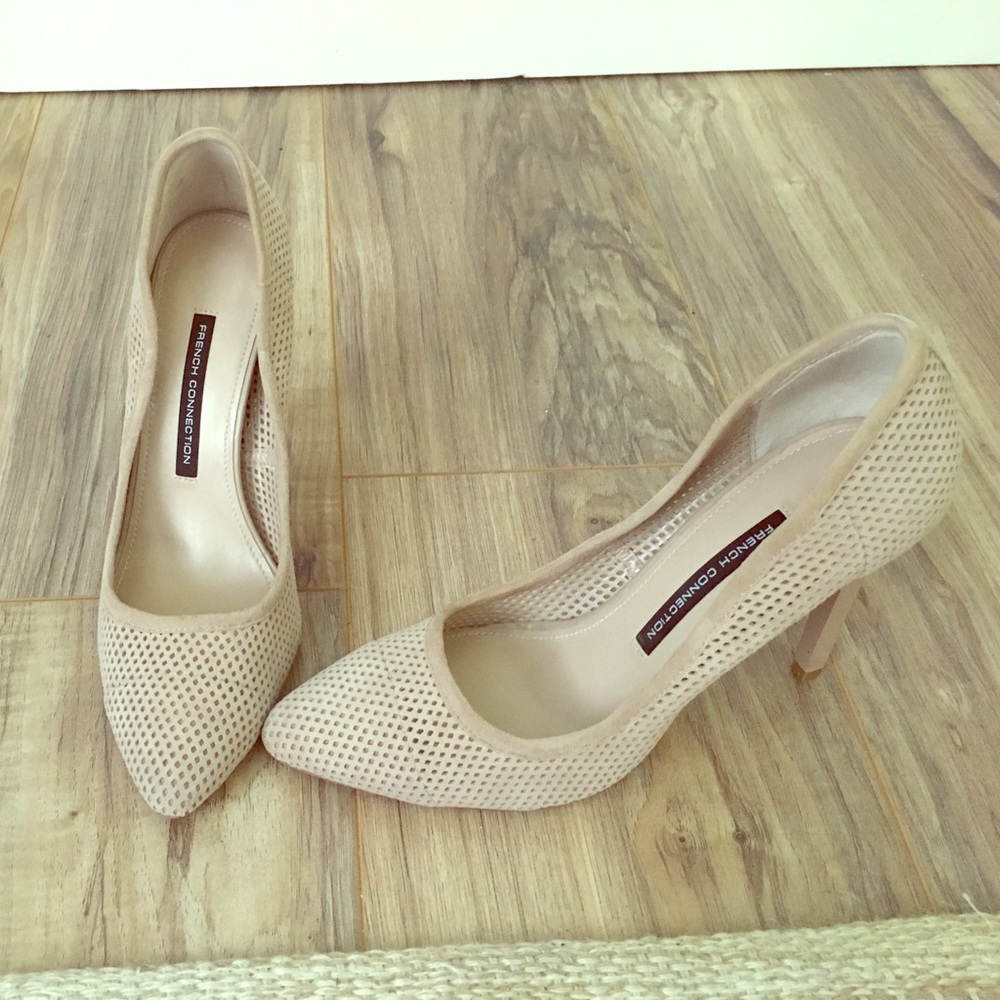 French Connection nude heels