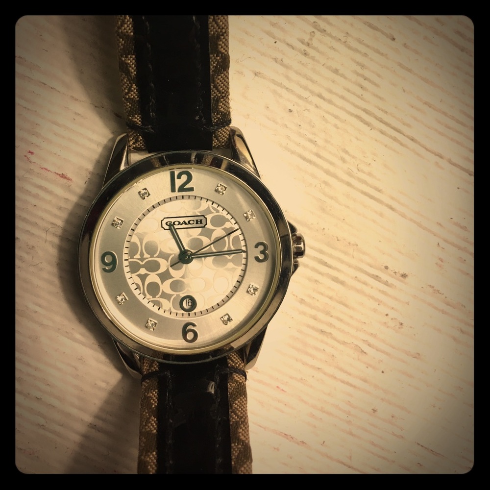 Black COACH watch