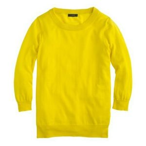 EUC J. Crew Merino Wool Tippi Sweater in Citron