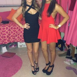 Black bodycon dress from Tobi