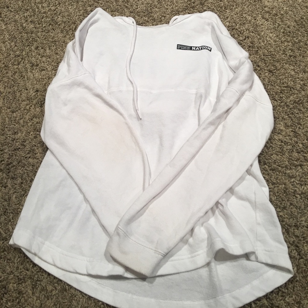 BS pink hooded pull over