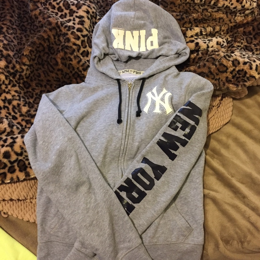 NY Yankees VS pink zip up hoodie