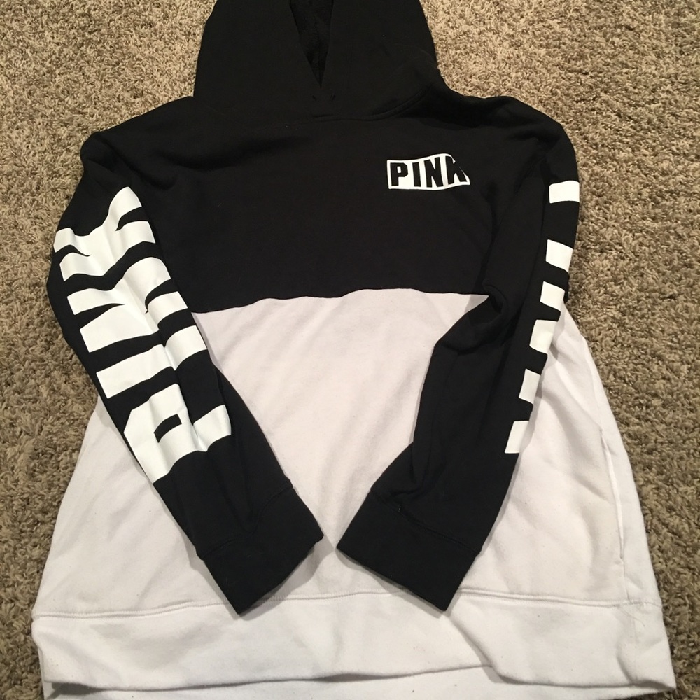 Vs pink hooded pull over