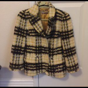 Juicy couture yellow and black blazer