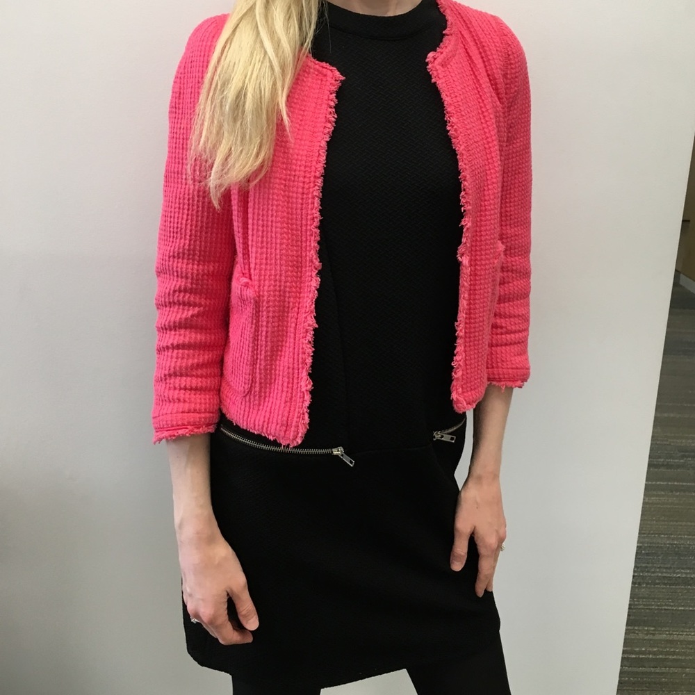 ZARA Pink jacket with pockets
