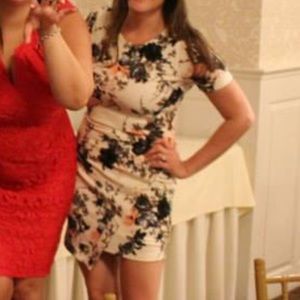 Floral bridal shower dress