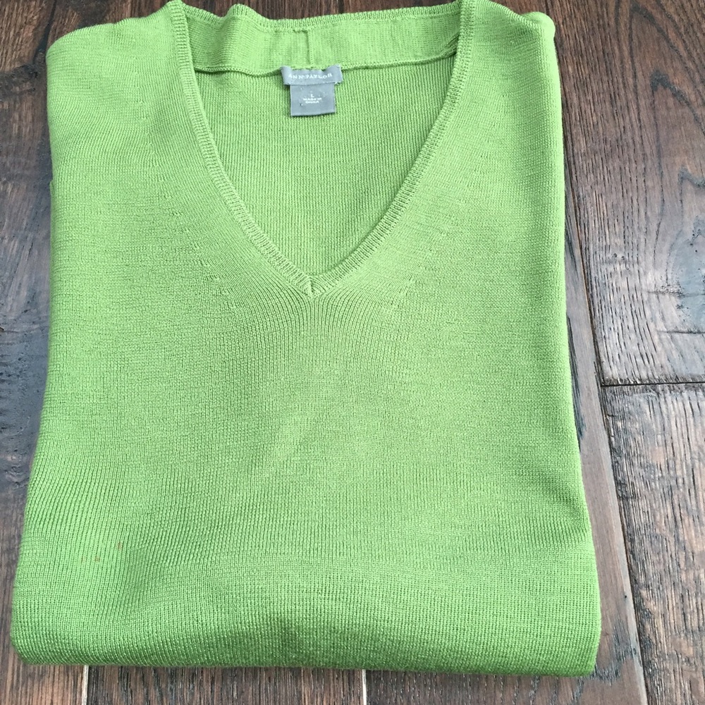 Ann Taylor Green Sweater