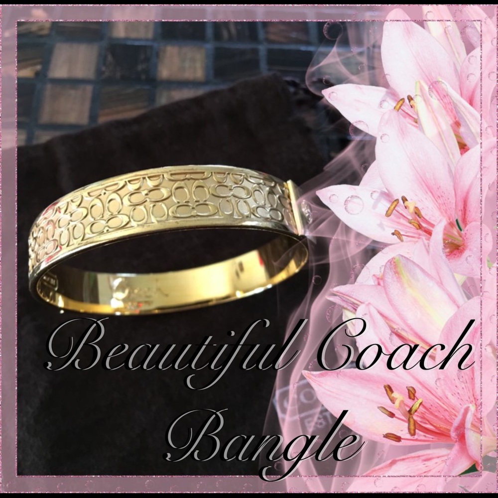 Beautiful Gold Coach bangle