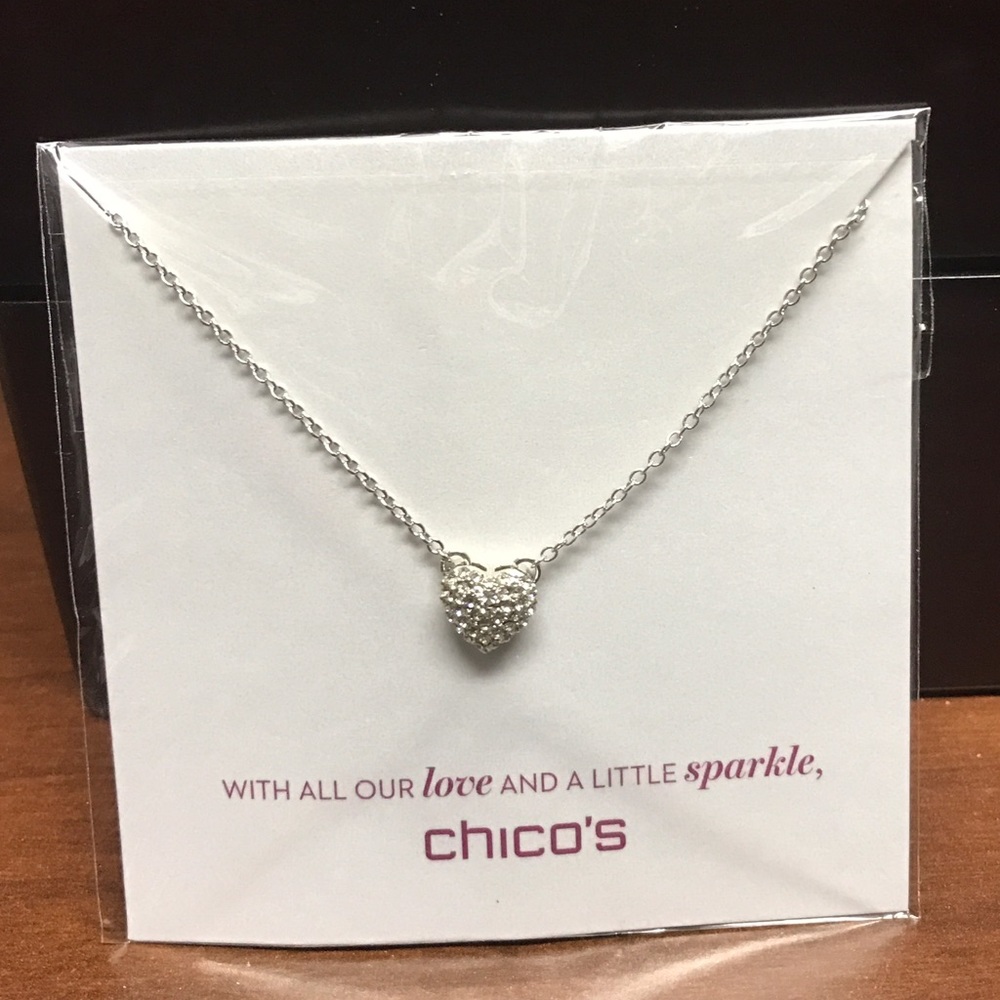 Chico's Heart Pendant Necklace