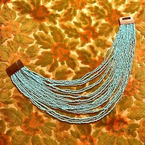 Aqua Multi-Strand Necklace