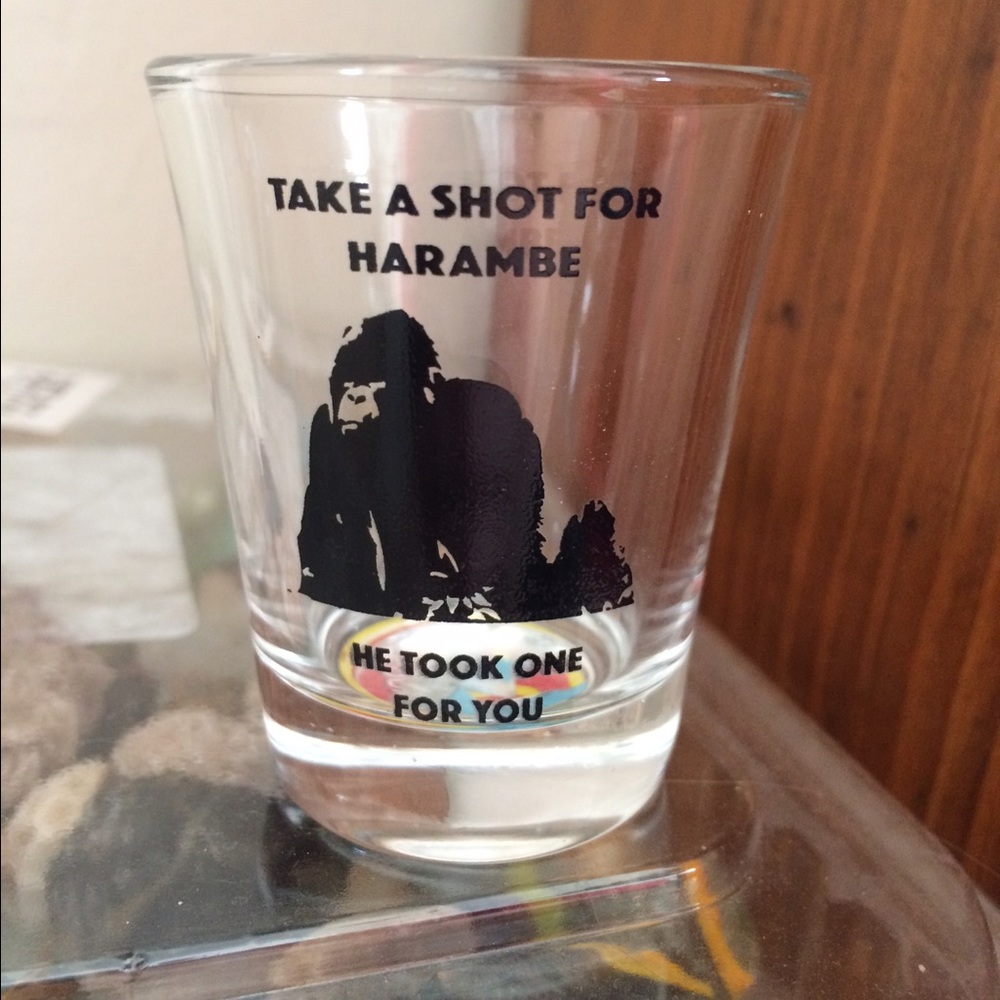 Harambe Shot glasses set of 2
