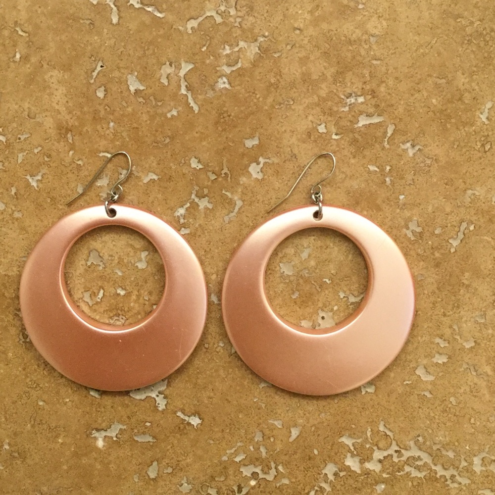 Champagne colored earrings