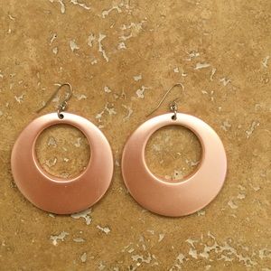 Champagne colored earrings