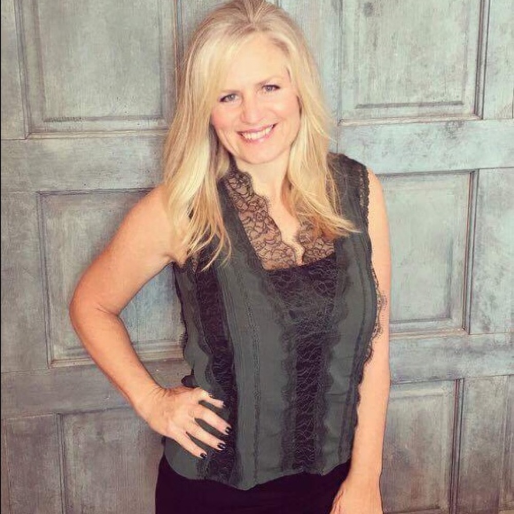 Beautiful emerald lace  Blouse