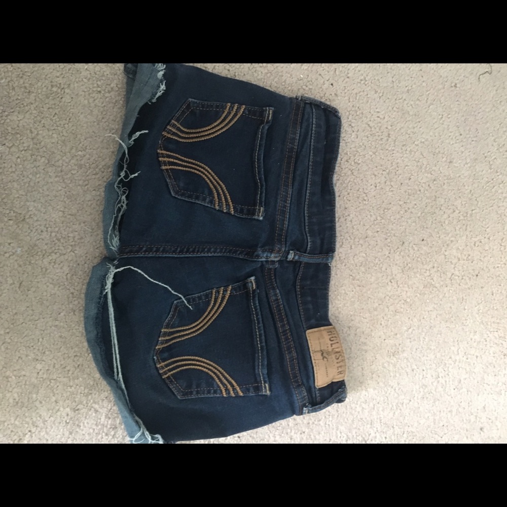 Dark wash Hollister shorts