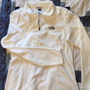 White North face fleece
