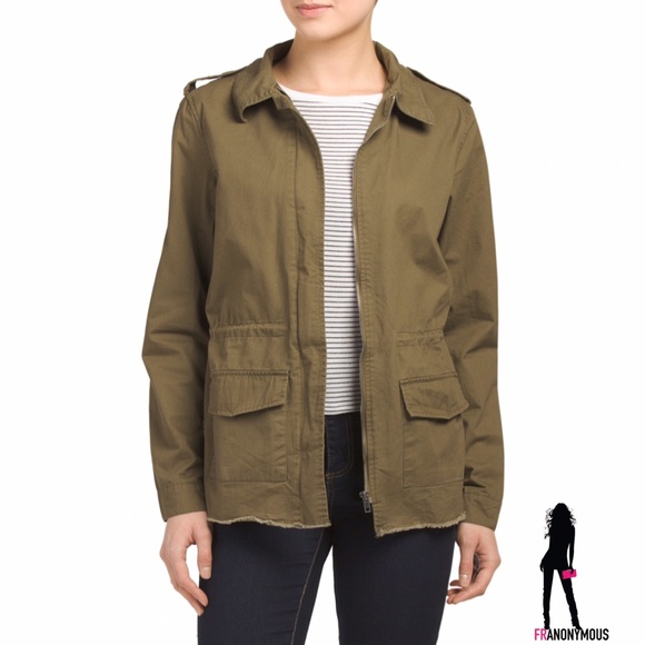 Love Tree Jackets & Blazers - Oversized Military Anorak