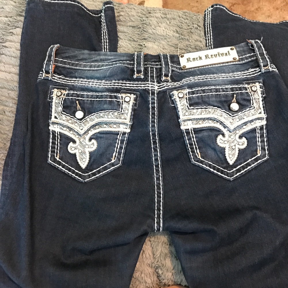 ROCK REVIVAL Boot Cut Jeans (like new)