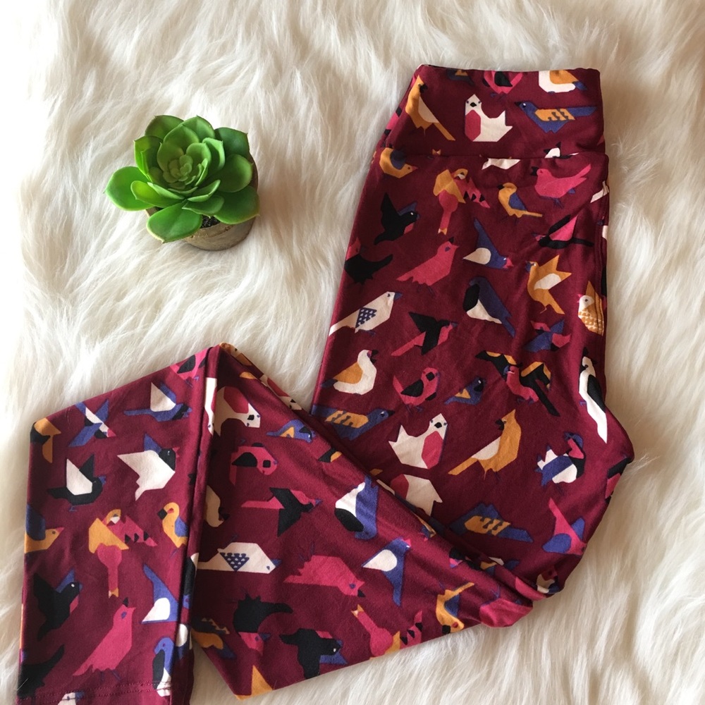 Lularoe Bird Leggings OS
