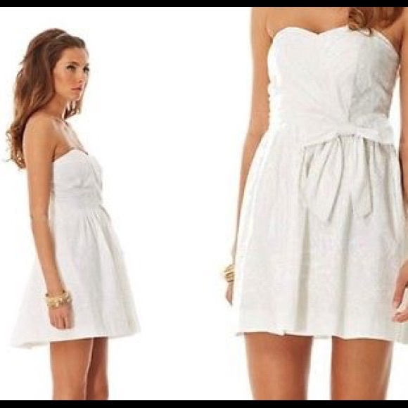 Lilly Pulitzer Dresses & Skirts - NWT Lilly Pulitzer Henrietta Strapless Bow Dress M