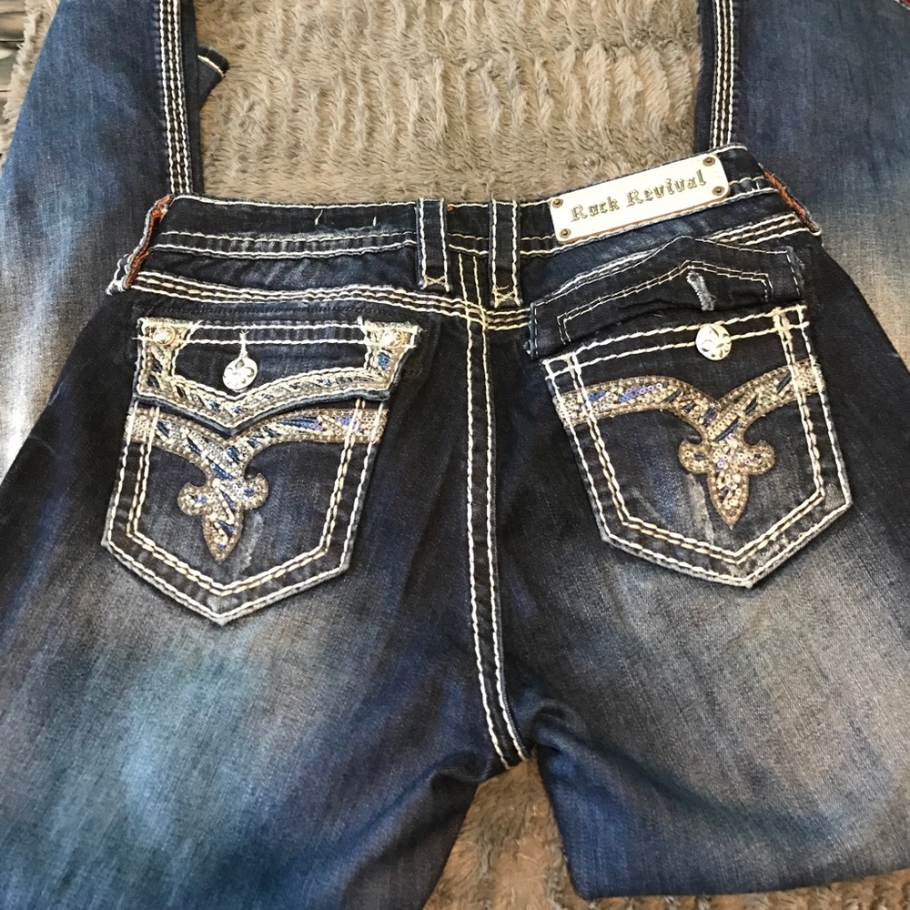 ROCK REVIVAL Easy boot jeans. (Like New)