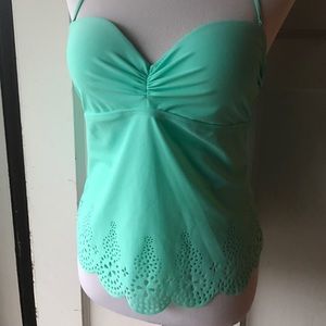 Teal swim top