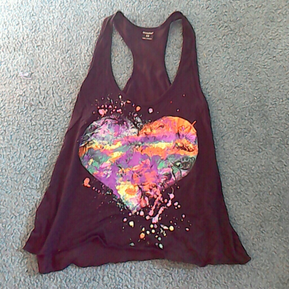 Fashion heart crop top