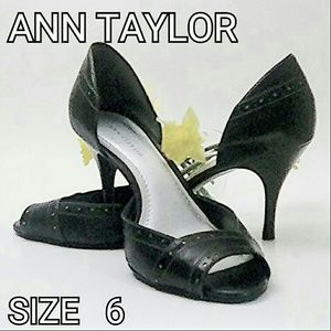 Ann Taylor open toe heels. Size 6M