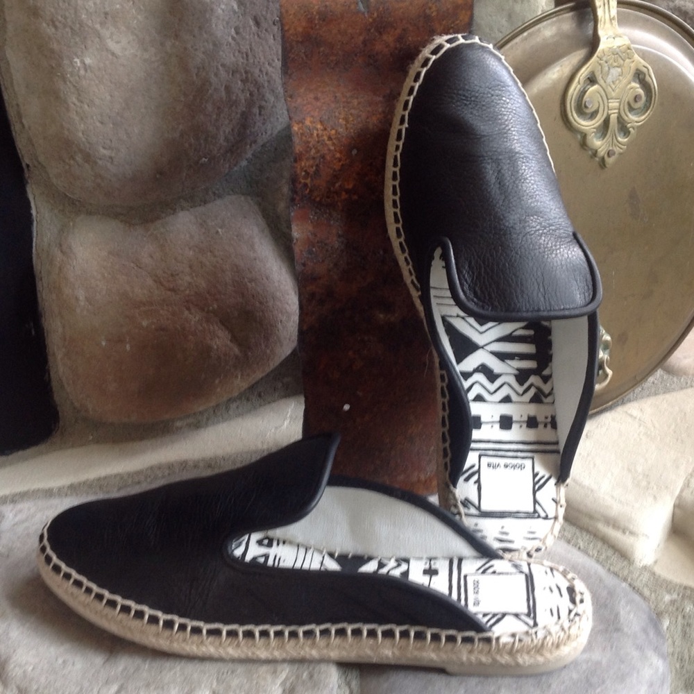 ๐๐HP Dolce Vita Leather Slip On Mule Espadrille - Picture 1 of 8