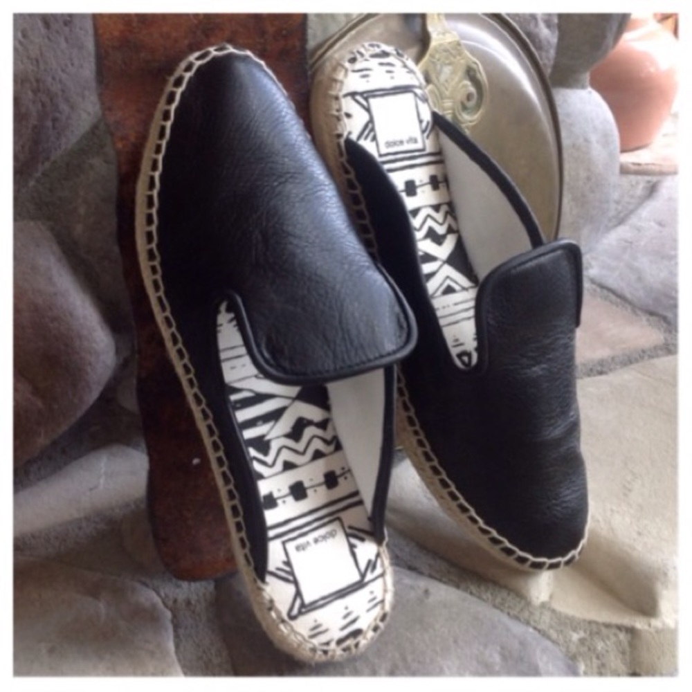 ๐๐HP Dolce Vita Leather Slip On Mule Espadrille - Picture 4 of 8