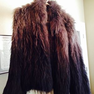 Fox fur jacket/ sweater