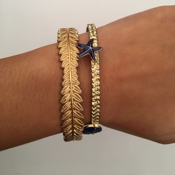 Lilly Pulitzer Jewelry - Nautical gold bangles