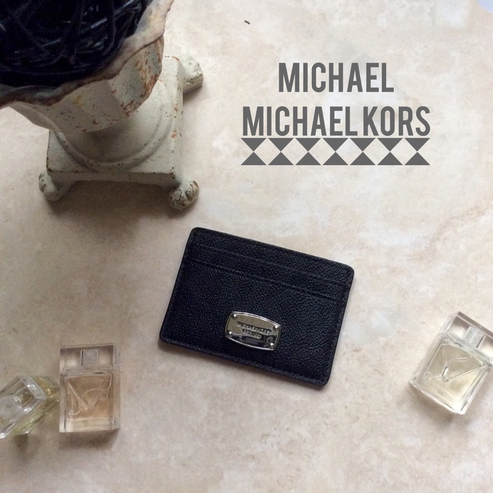 Michael KORS Black Jet Set Card Case