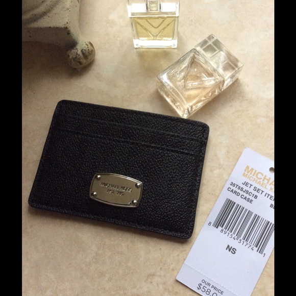 Michael KORS Black Jet Set Card Case - Picture 4 of 5