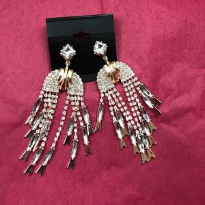 New Statement Crystal Gold Plated Earrings