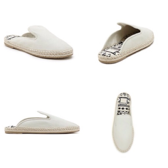 🍃💕NWT Dolce Vita Leather Slip On Mule Espadriile - Picture 2 of 8