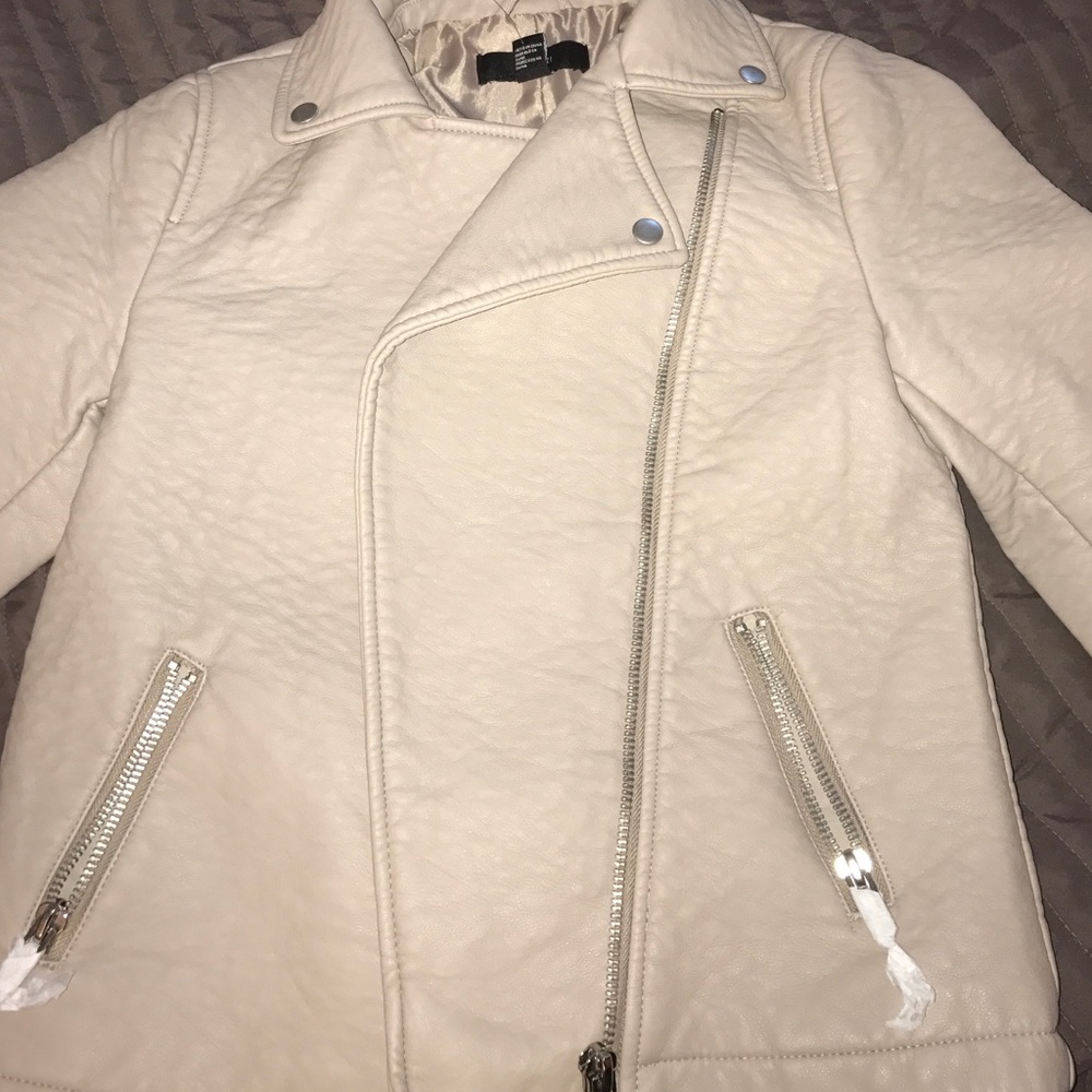 Brand new faux leather jacket