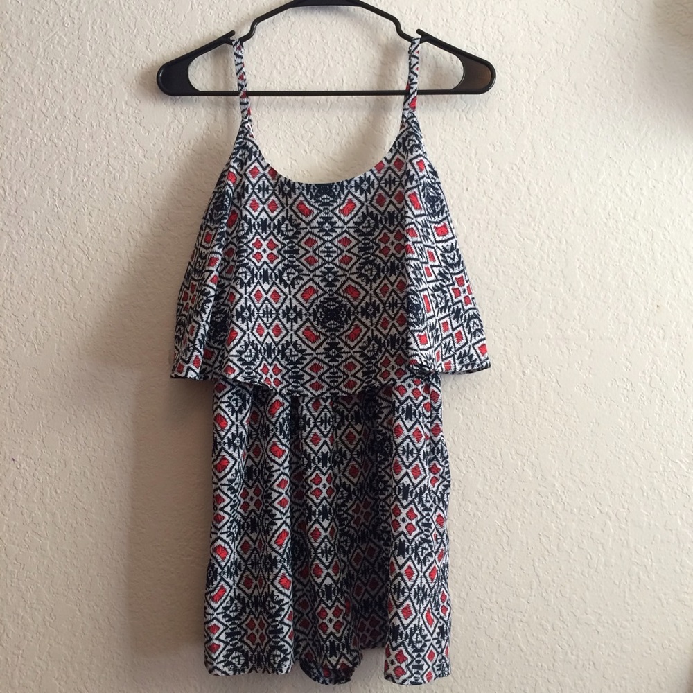NWOT Tribal Print Romper