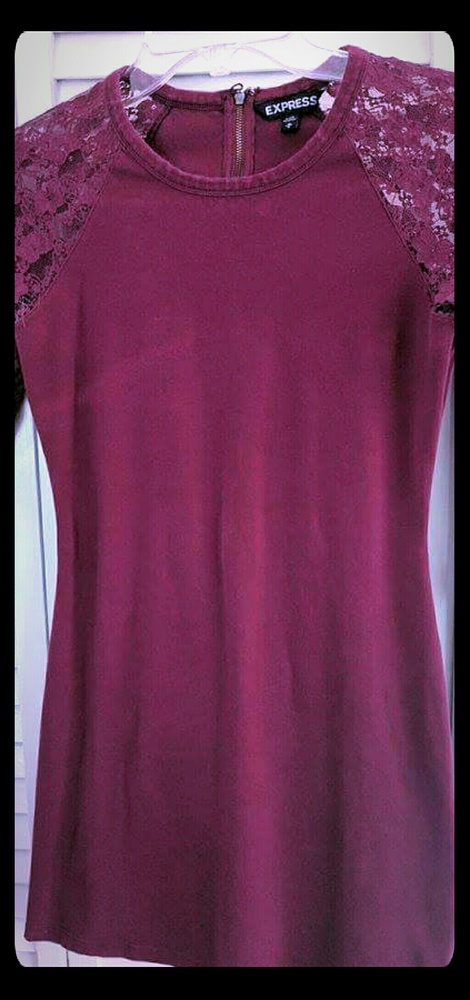Maroon bodycon dress