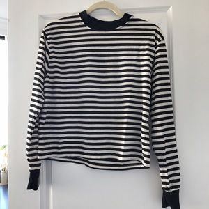 SALE brandy melville striped LS top