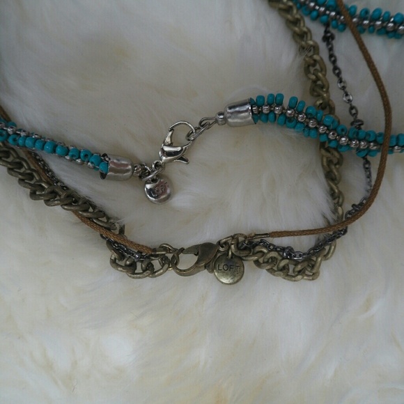 LOFT Beaded w/ Tassels and Vintage Necklace Bundle - Picture 3 of 7