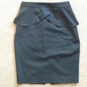 NWT Express peplum black skirt.