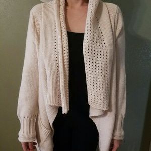 Micheal Kors Oversized Cream Cardigan Sweater
