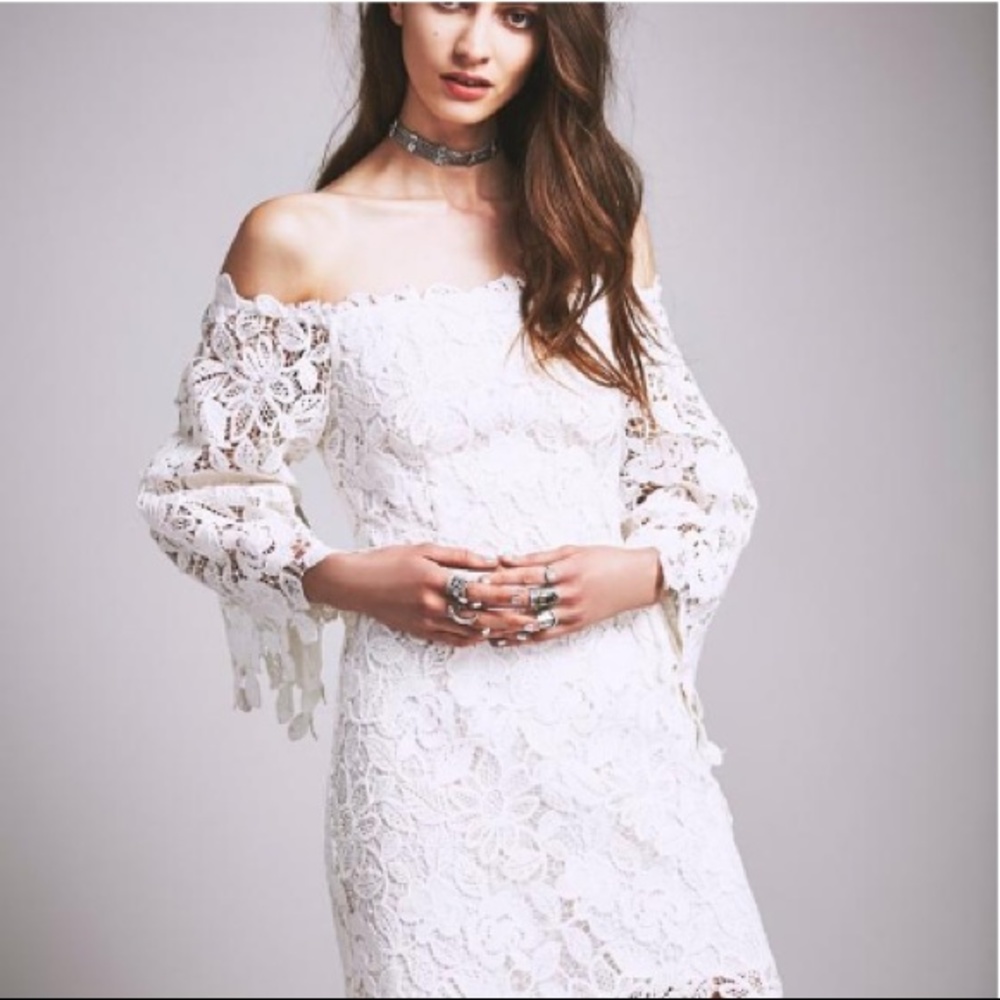 *NWT* Free People Dusk lace dress - Picture 1 of 4